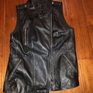 Black Leather vest